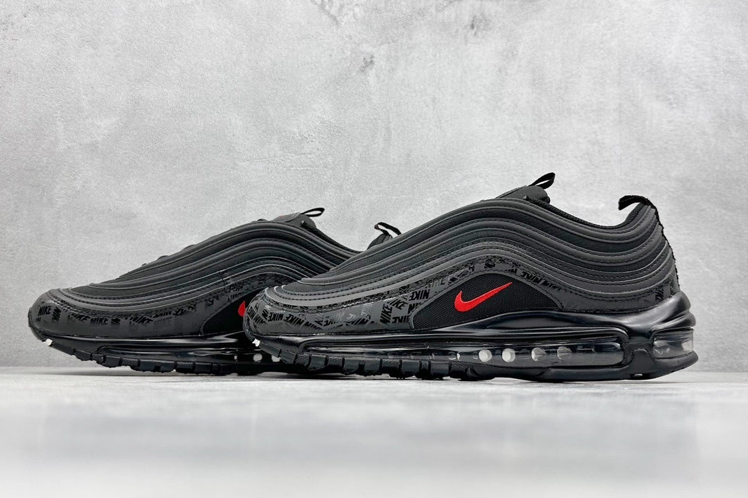 97 All-Over Print Black Red