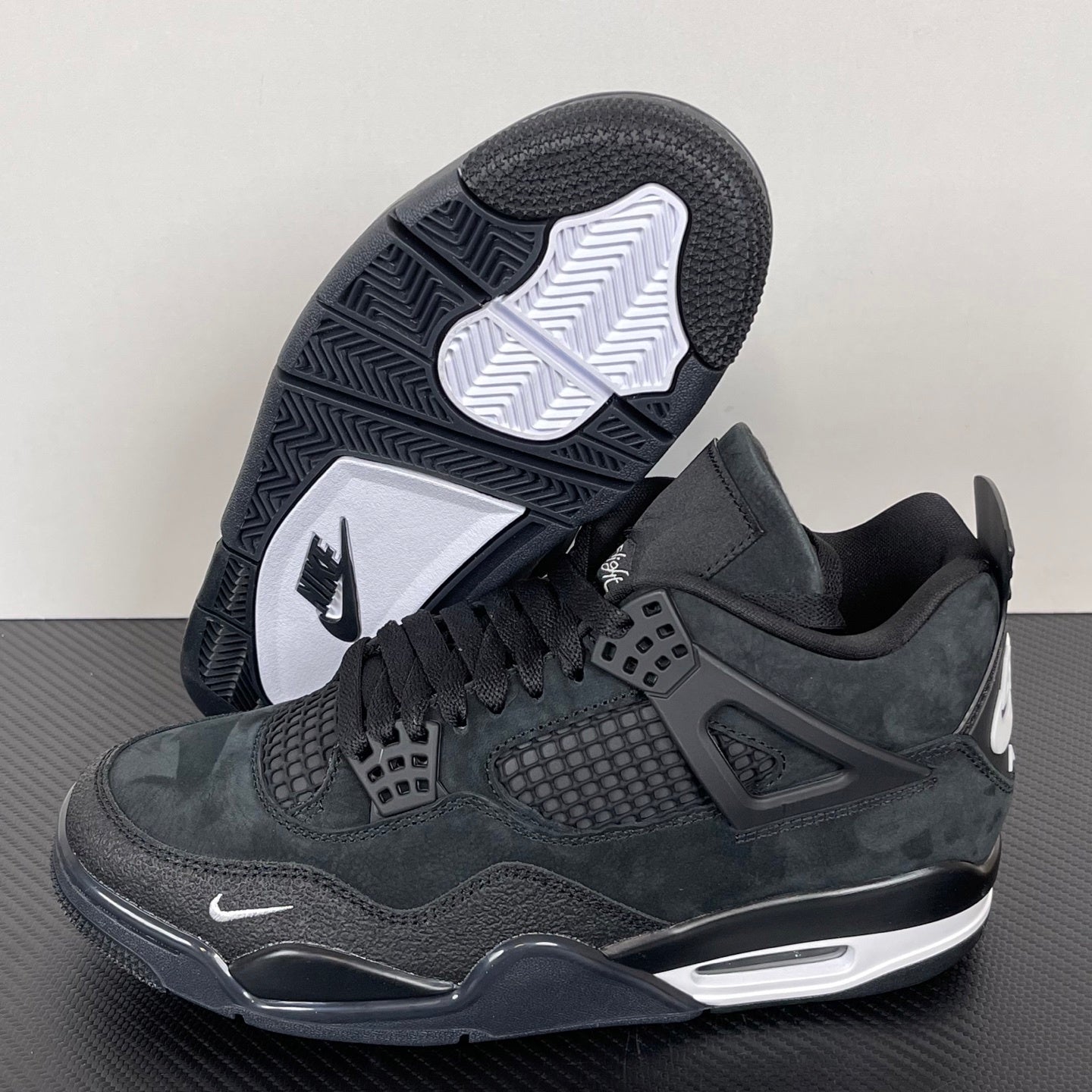 AJ4 Brick by Brick Black