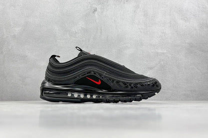 97 All-Over Print Black Red