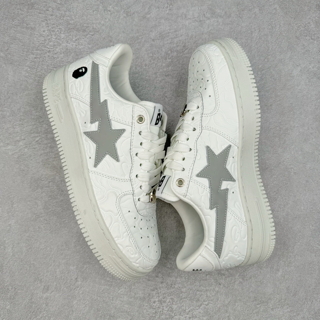 Bape STA Low White Grey