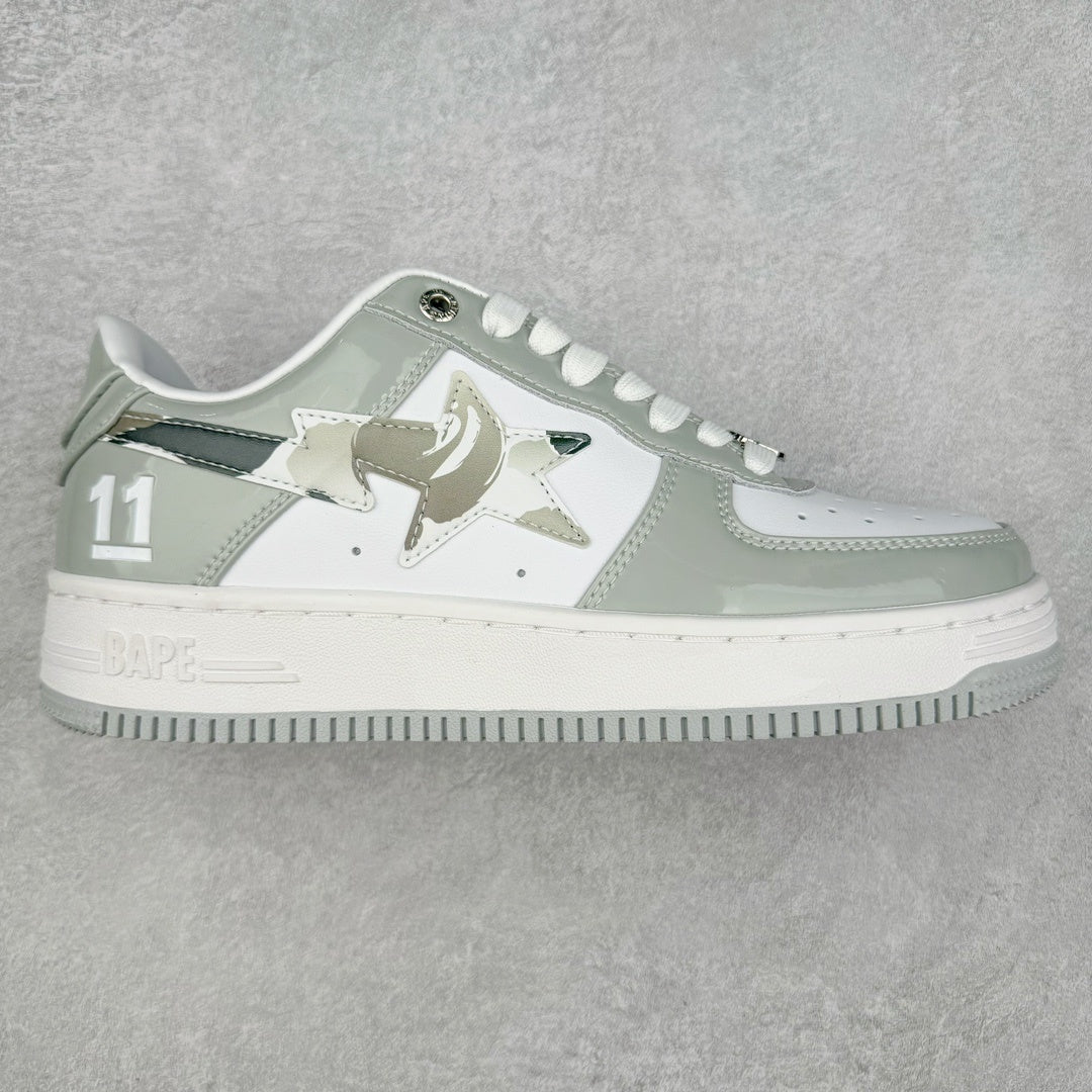 Bape STA Low White Grey
