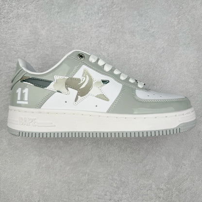 Bape STA Low White Grey