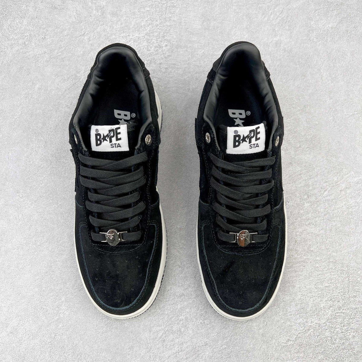Bape STA Low Black Suede