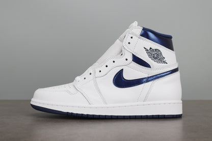 AJ1 High Metallic Navy