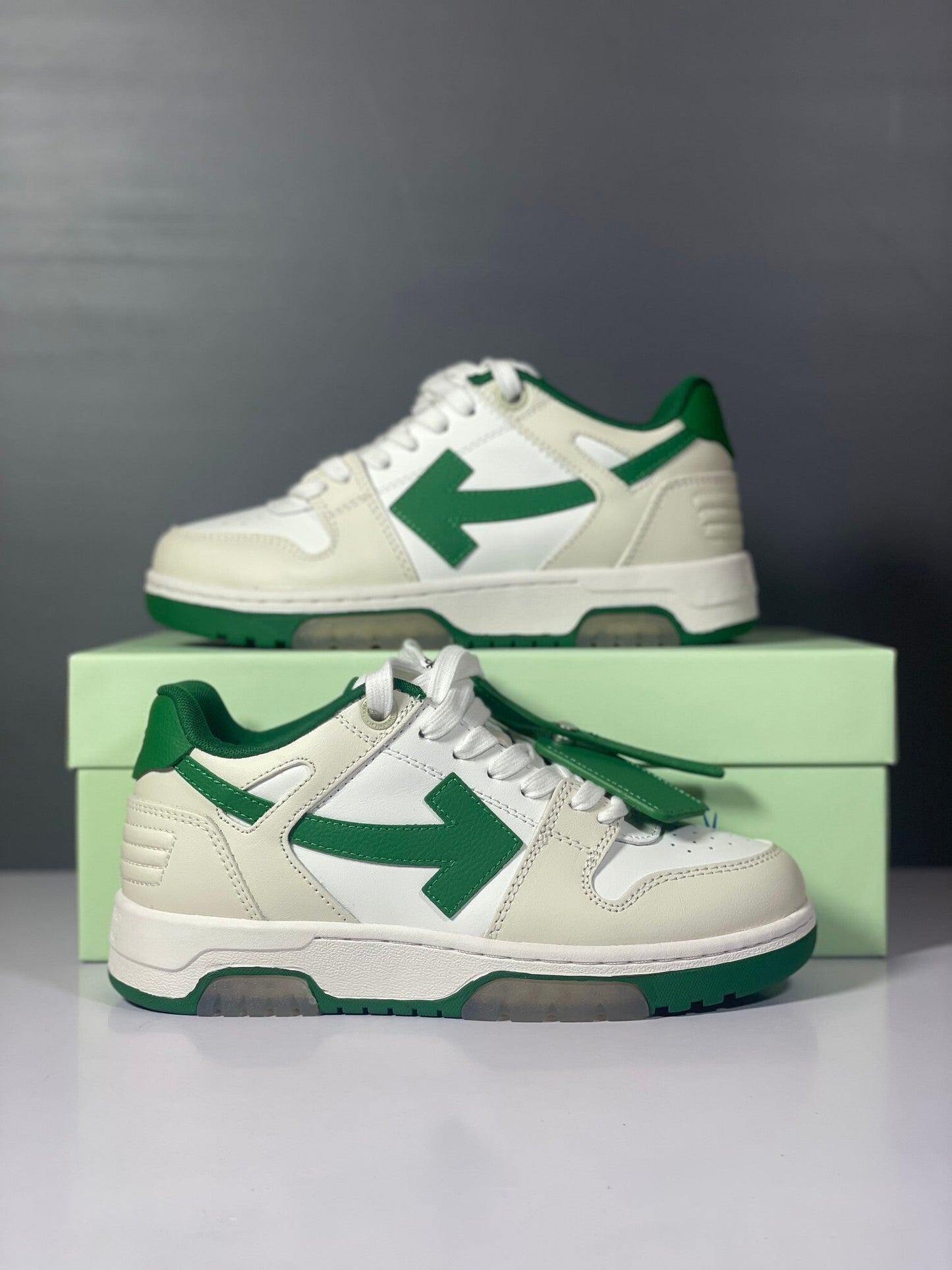 Out Of Office Green White Cream