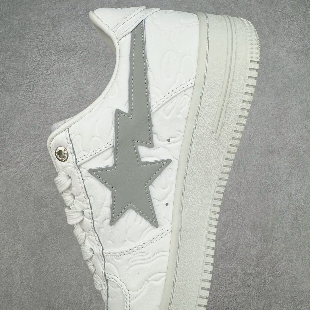 Bape STA Low White Grey