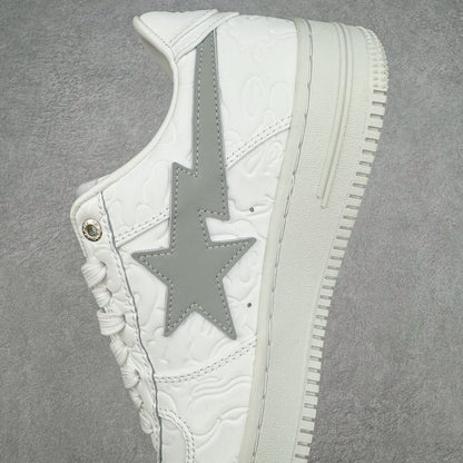 Bape STA Low White Grey