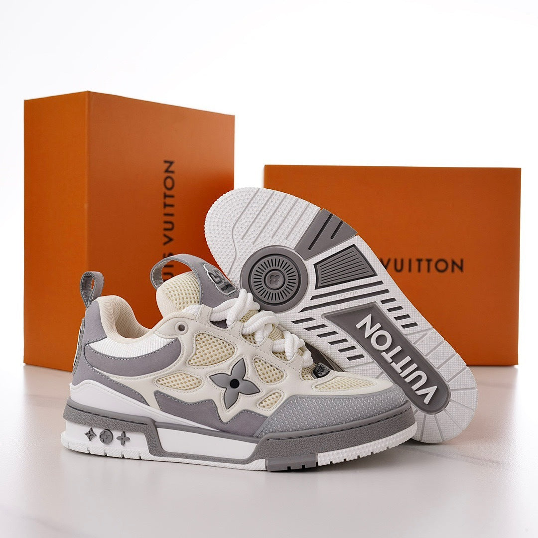 Skate Cinza e Branco