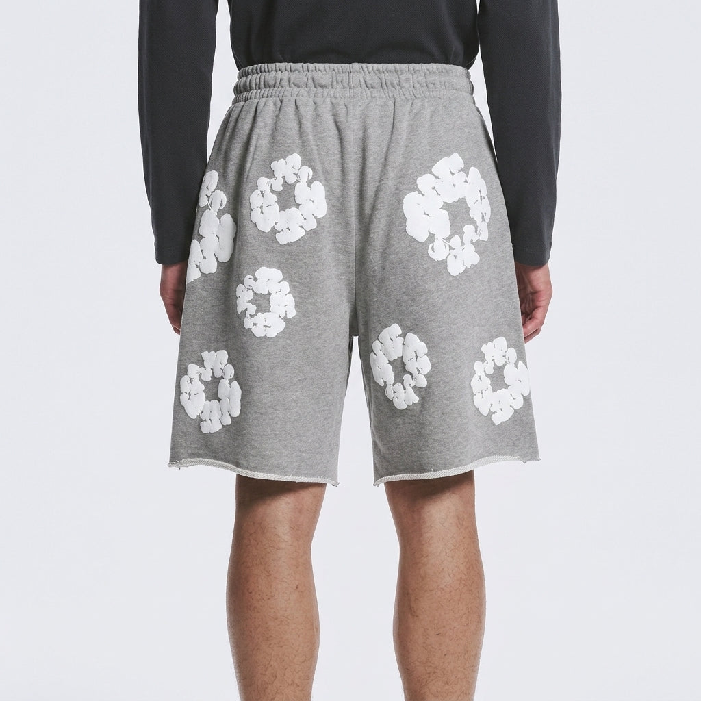 Denim Tears The Cotton Wreath Shorts Grey