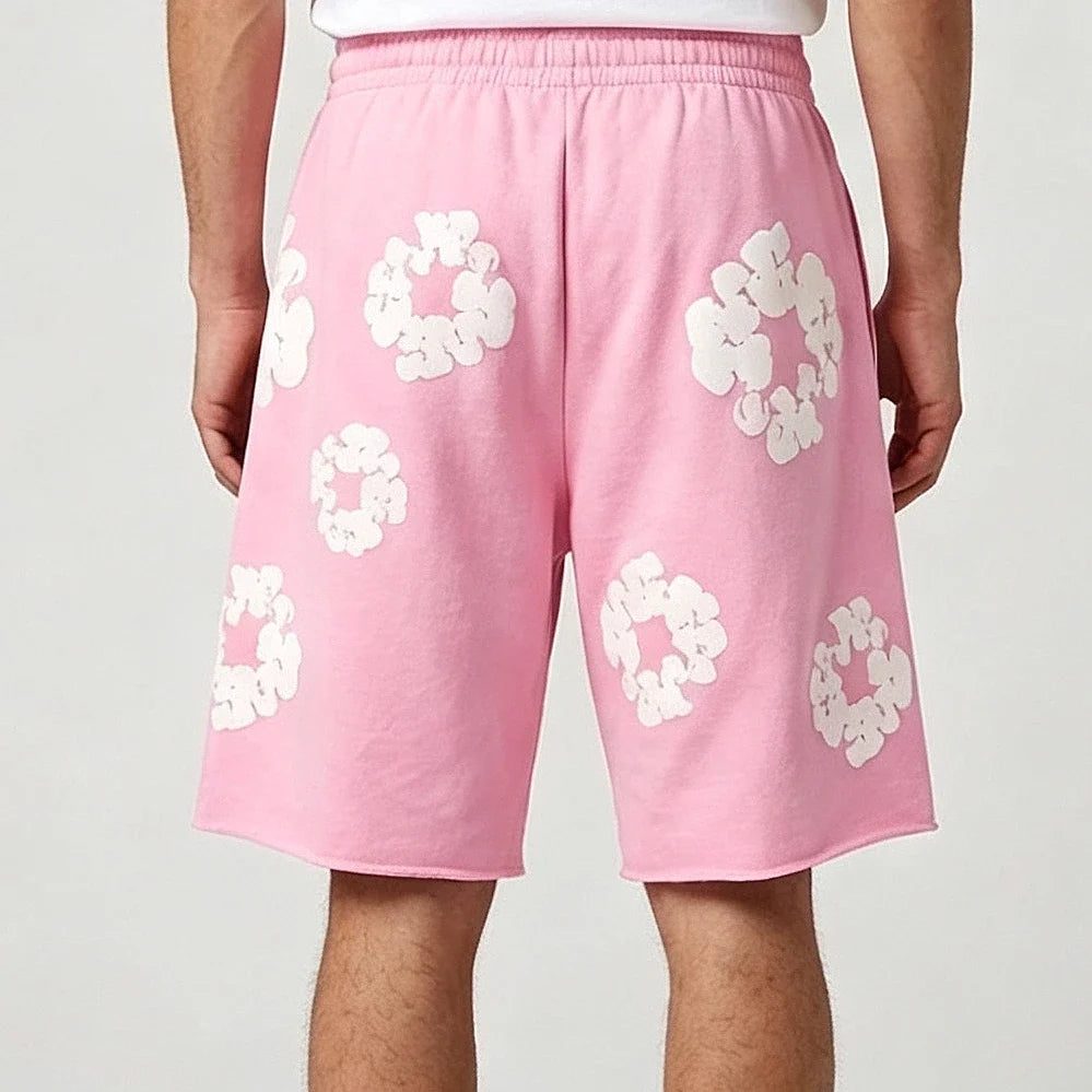 Denim Tears The Cotton Wreath Shorts Pink