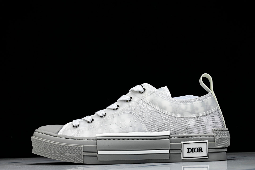 【430】MEN'S LOW TOP PRINT B23 LACE UP FLAT SHOES COMBINED WITH CASUAL SPORTS SHOES DARK GRAY/GREY
