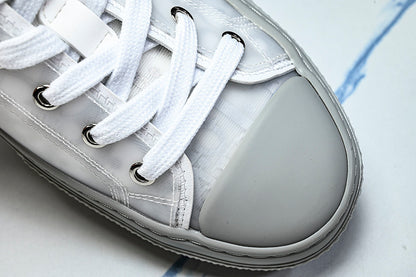 【430】MEN'S LOW TOP PRINT B23 LACE UP FLAT SHOES COMBINED WITH CASUAL SPORTS SHOES DARK GRAY/GREY