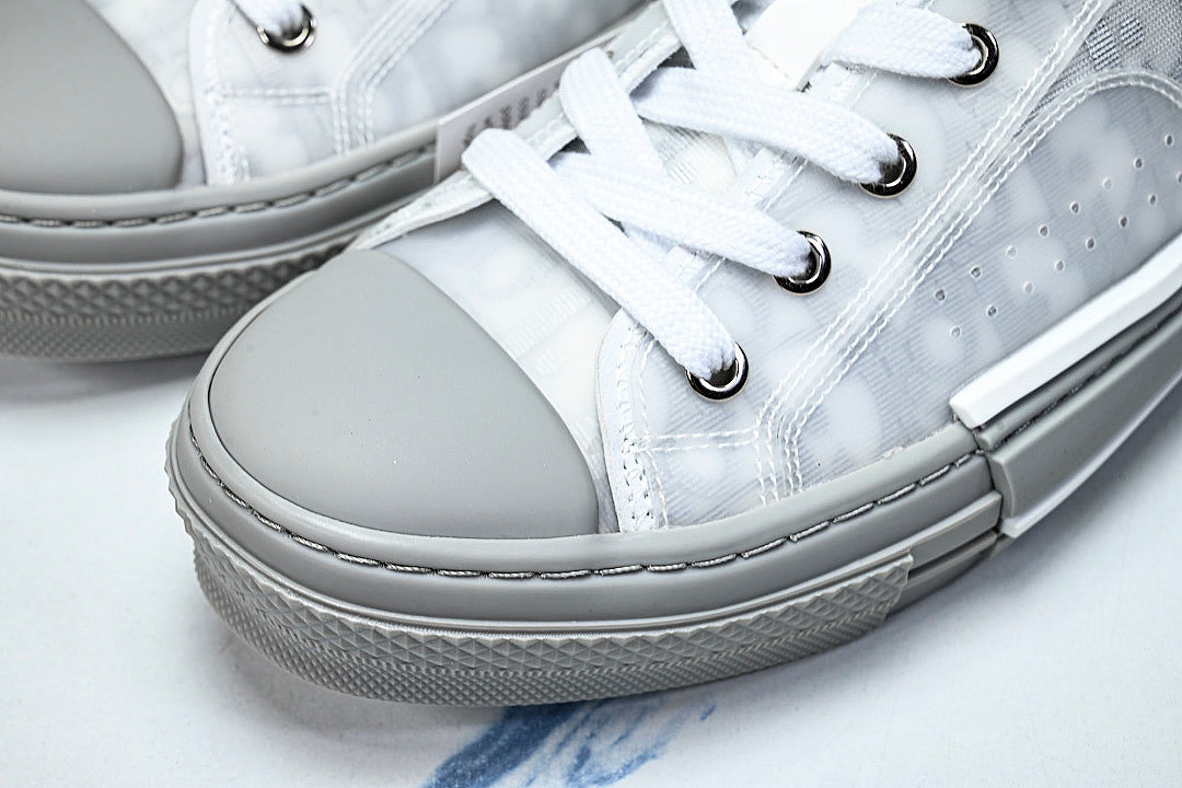 【430】MEN'S LOW TOP PRINT B23 LACE UP FLAT SHOES COMBINED WITH CASUAL SPORTS SHOES DARK GRAY/GREY