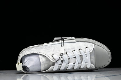 【430】MEN'S LOW TOP PRINT B23 LACE UP FLAT SHOES COMBINED WITH CASUAL SPORTS SHOES DARK GRAY/GREY