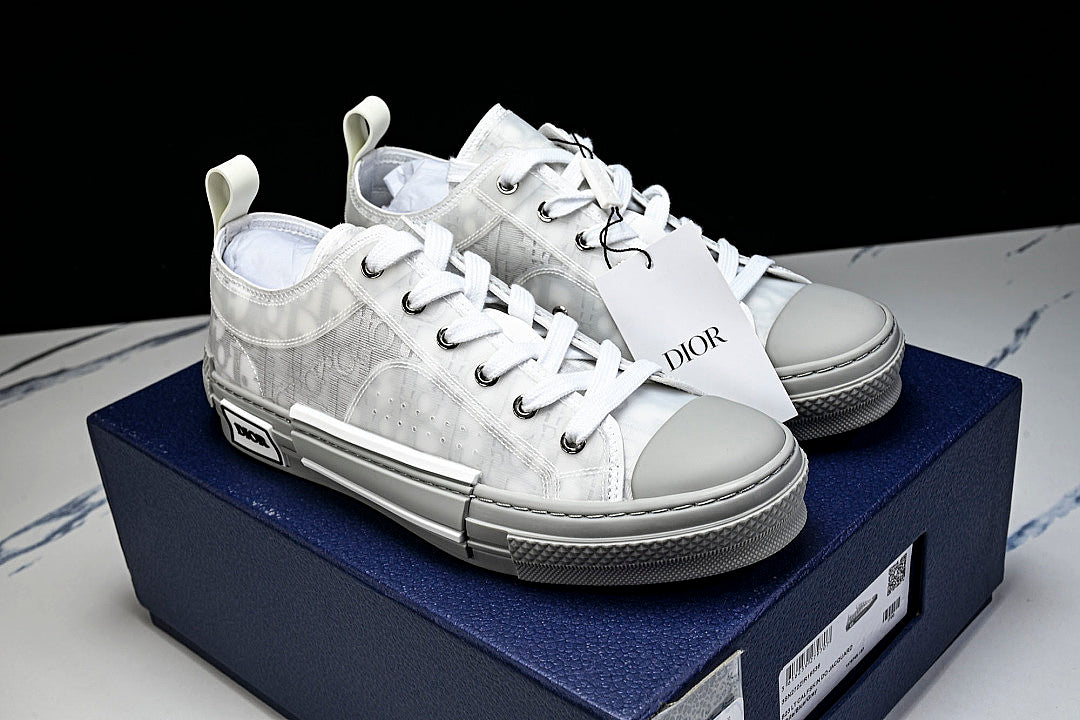 【430】MEN'S LOW TOP PRINT B23 LACE UP FLAT SHOES COMBINED WITH CASUAL SPORTS SHOES DARK GRAY/GREY