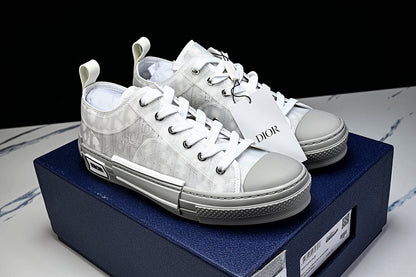 【430】MEN'S LOW TOP PRINT B23 LACE UP FLAT SHOES COMBINED WITH CASUAL SPORTS SHOES DARK GRAY/GREY