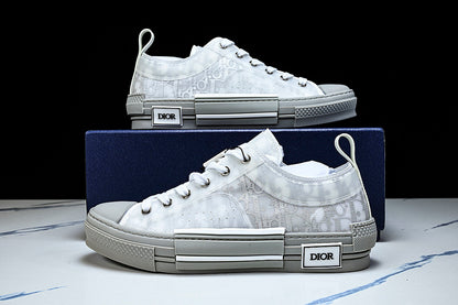【430】MEN'S LOW TOP PRINT B23 LACE UP FLAT SHOES COMBINED WITH CASUAL SPORTS SHOES DARK GRAY/GREY