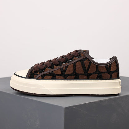 Valentino Beige & Black Toile Totaloop Iconographe