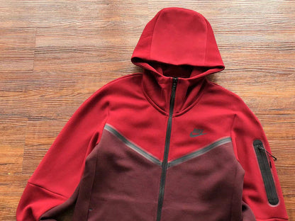 Conjunto Tech Fleece Bordô e Vermelho