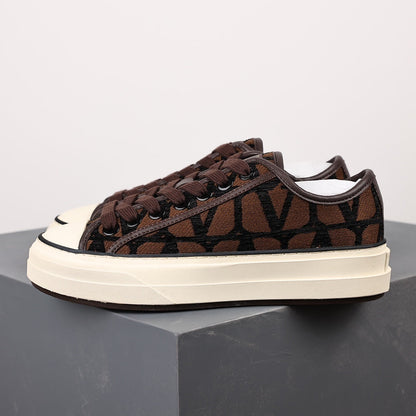 Valentino Beige & Black Toile Totaloop Iconographe
