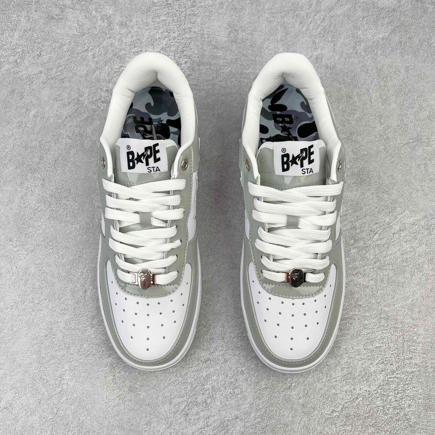 Bape STA Low White Grey