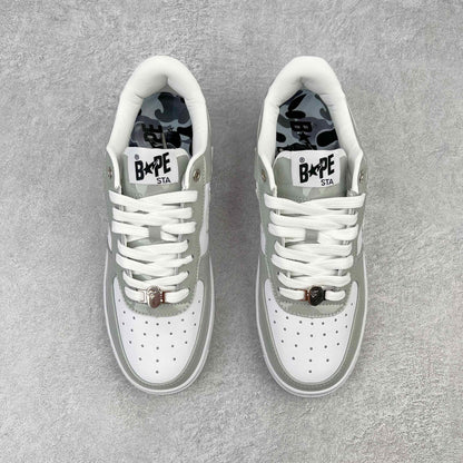 Bape STA Low White Grey