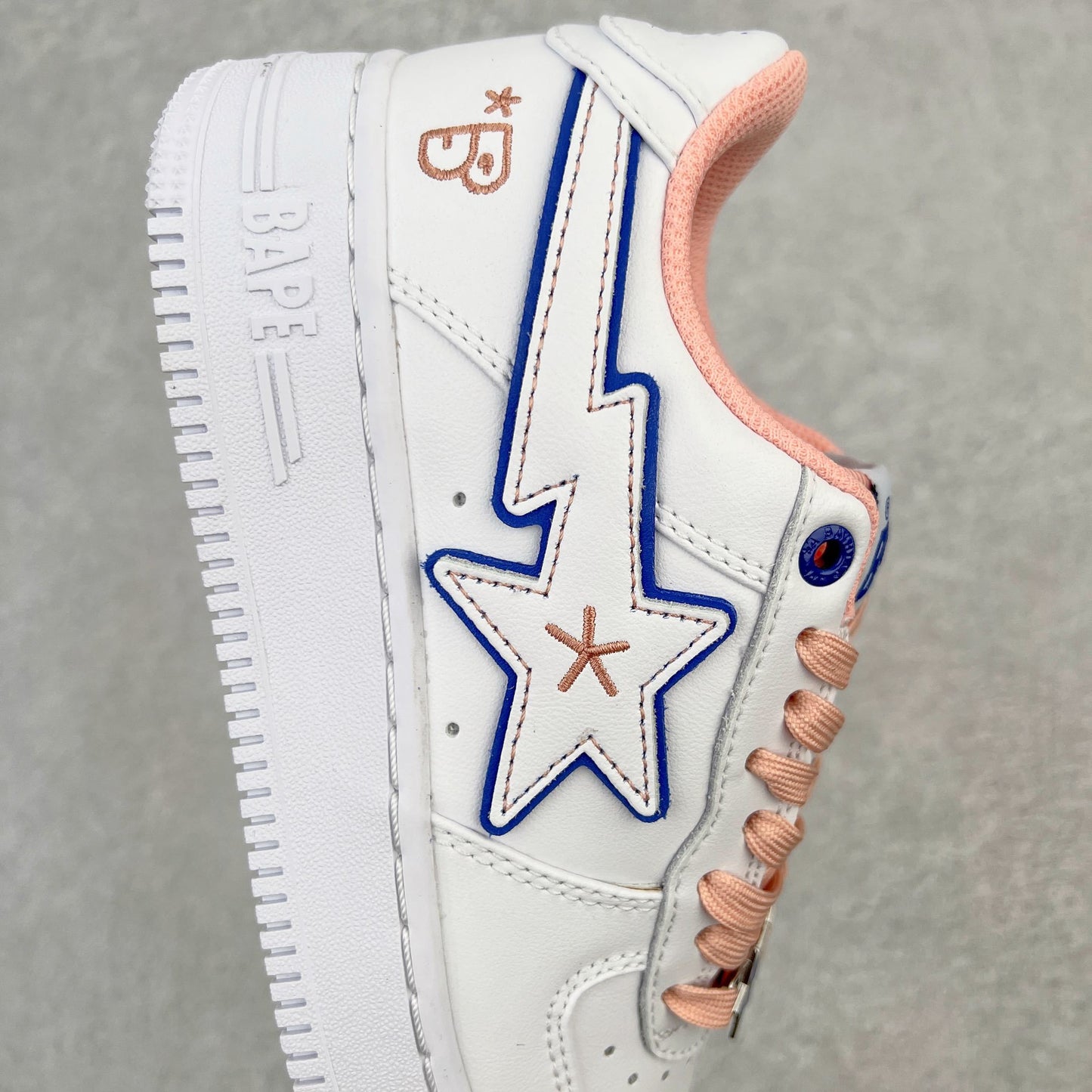 Bape STA Low BAPY White Pink