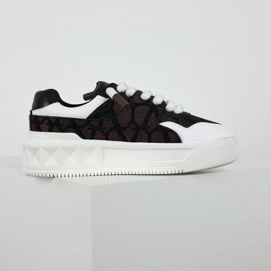 Valentino One Stud XL Brown/Black/White
