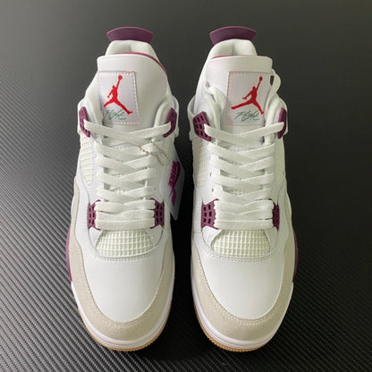 AJ4 Retro White Fuchsia