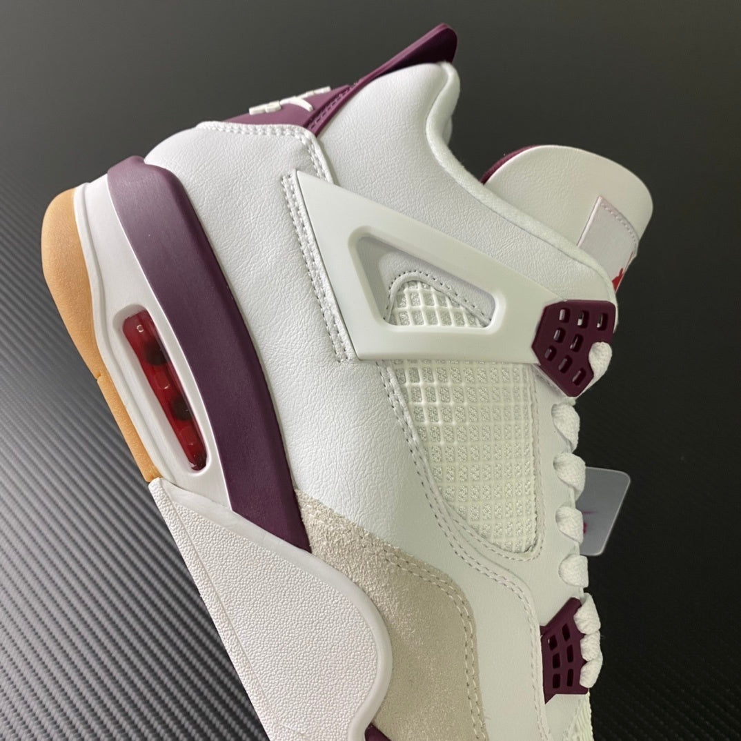 AJ4 Retro White Fuchsia