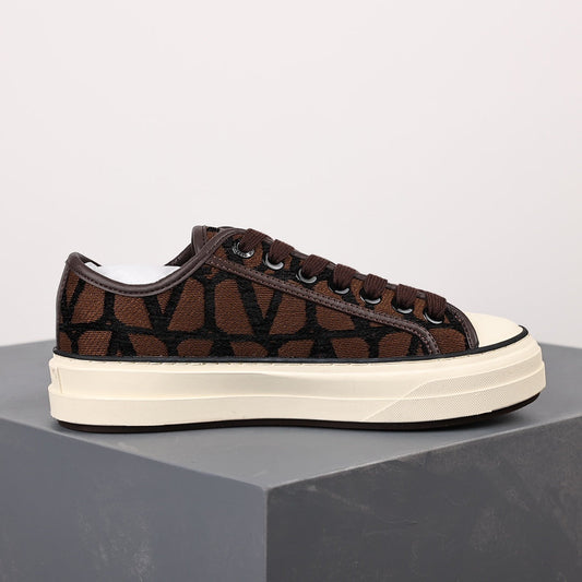 Valentino Beige & Black Toile Totaloop Iconographe