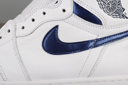 AJ1 High Metallic Navy