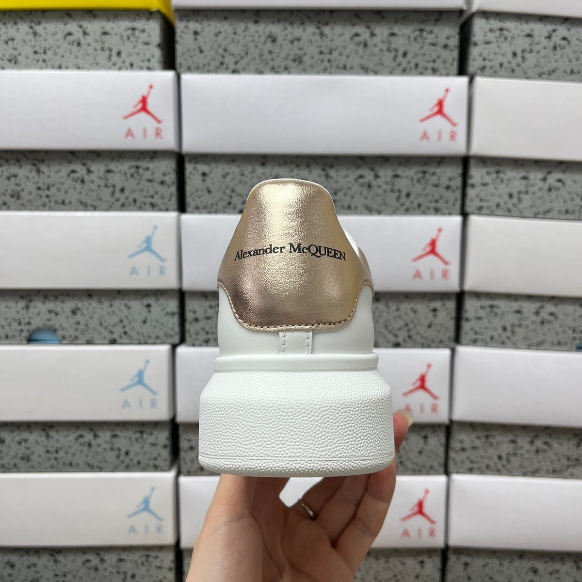Alexander McQueen Low Gold White