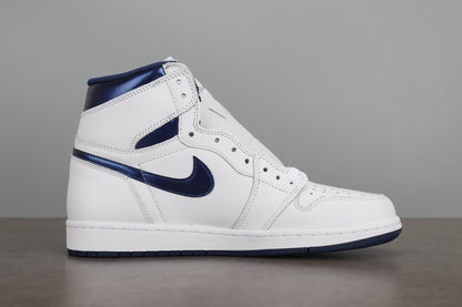 AJ1 High Metallic Navy