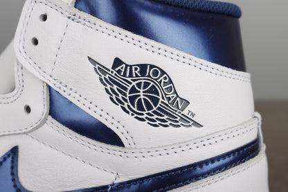 AJ1 High Metallic Navy
