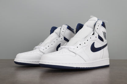 AJ1 High Metallic Navy