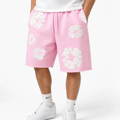 Denim Tears The Cotton Wreath Shorts Powder Pink