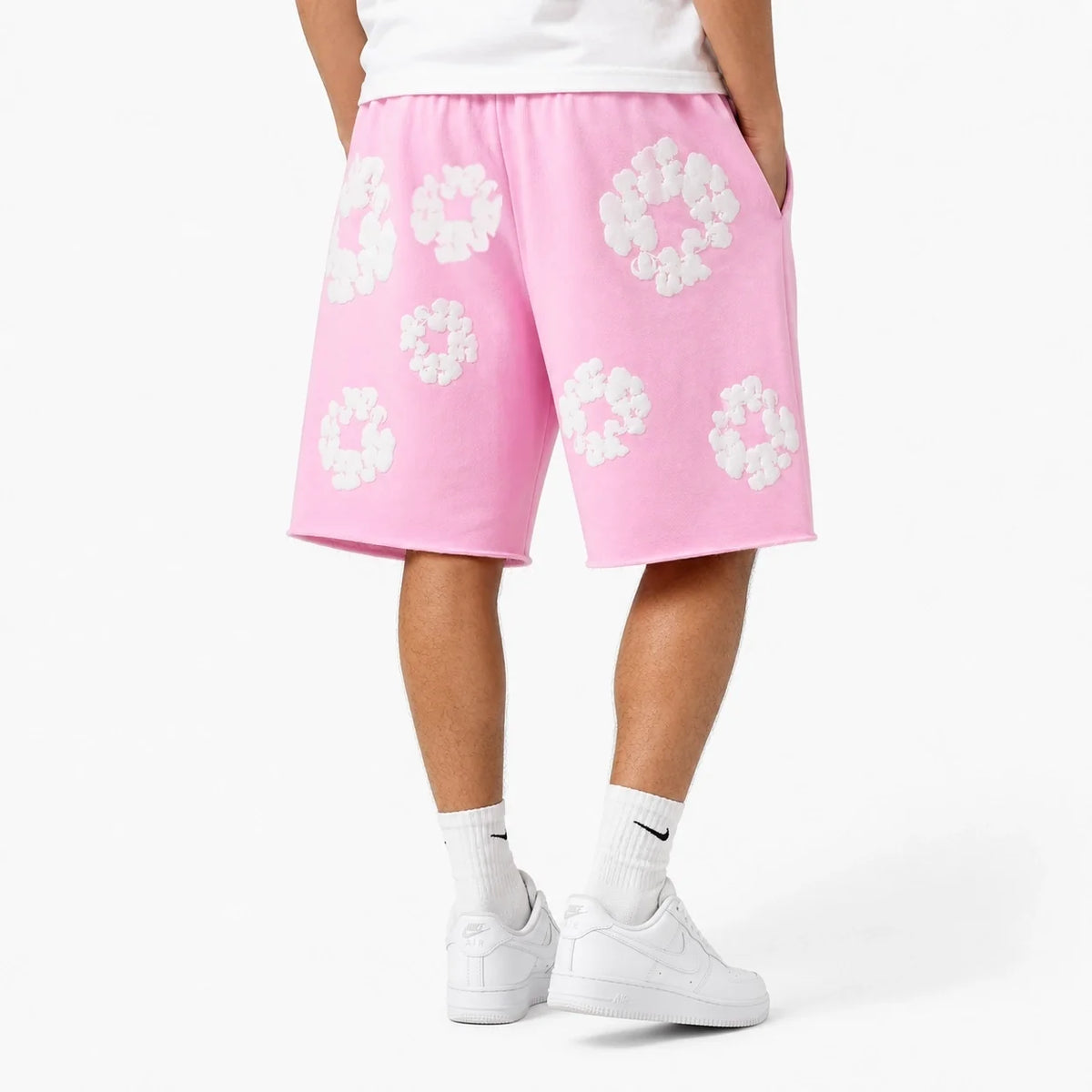 Denim Tears The Cotton Wreath Shorts Powder Pink
