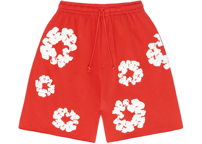 Denim Tears The Cotton Wreath Shorts Red