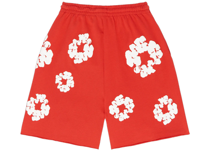 Denim Tears The Cotton Wreath Shorts Red