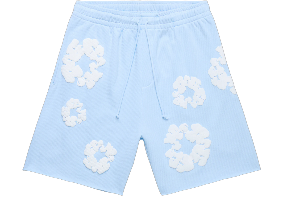 Denim Tears The Cotton Wreath Shorts Powder Blue