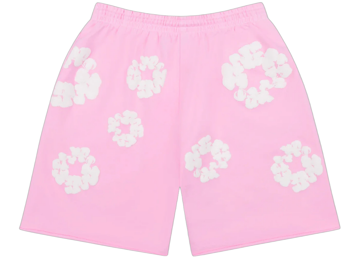 Denim Tears The Cotton Wreath Shorts Powder Pink