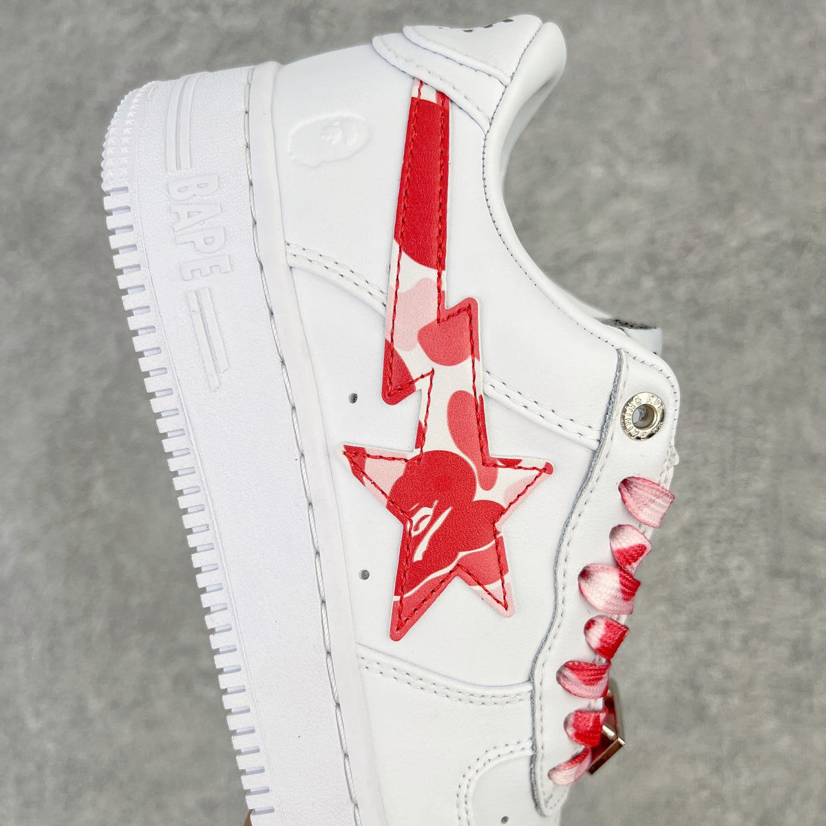 Bape STA Low White ABC Camo Pink