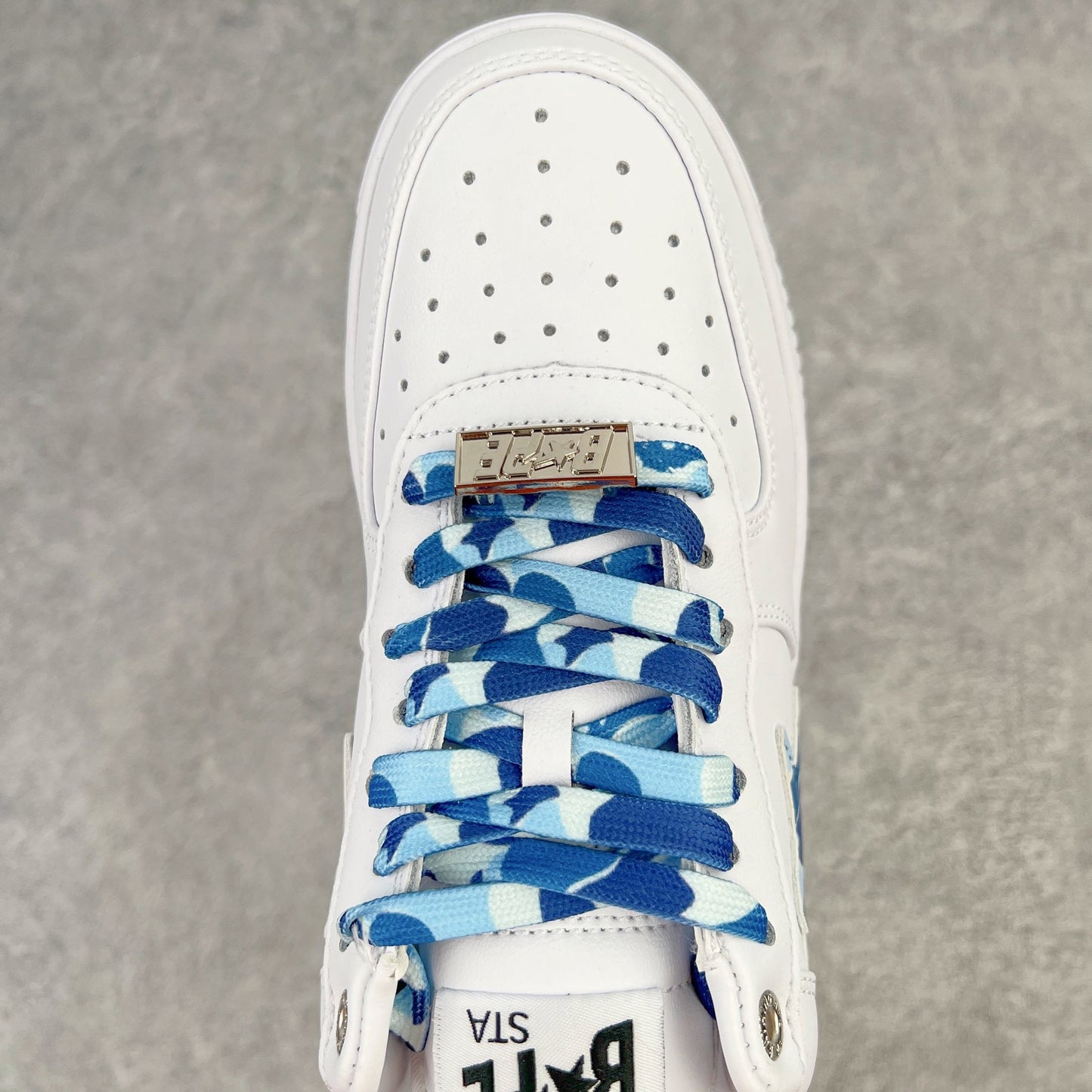 Bape STA Low White ABC Camo Blue