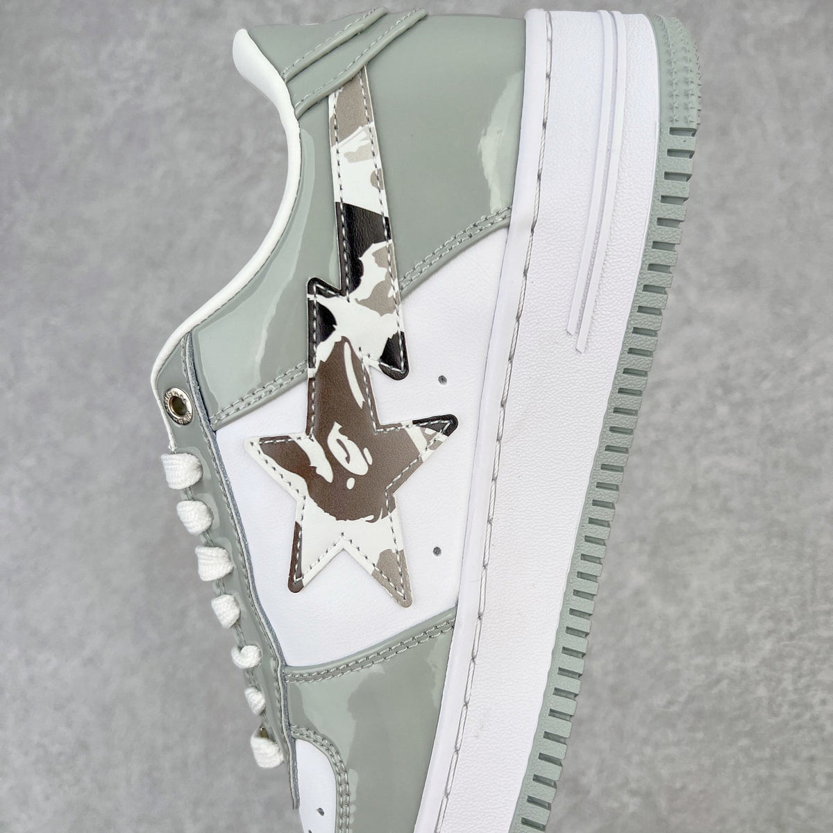 Bape STA Low White Grey