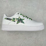 Bape STA Low White ABC Camo Green