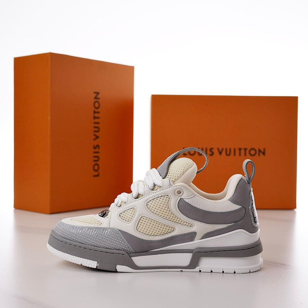Skate Cinza e Branco