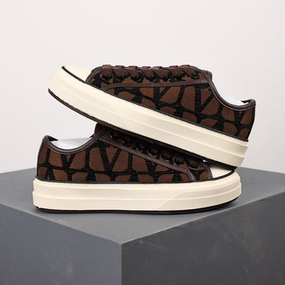 Valentino Beige & Black Toile Totaloop Iconographe