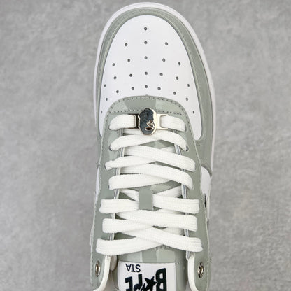 Bape STA Low White Grey