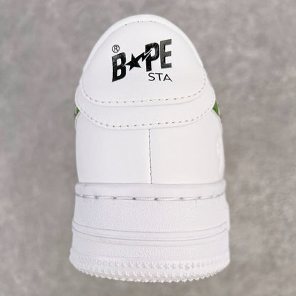 Bape STA Low White ABC Camo Green